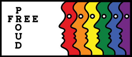 Black history month 2023, horizontal banner, illustrationのイラスト素材