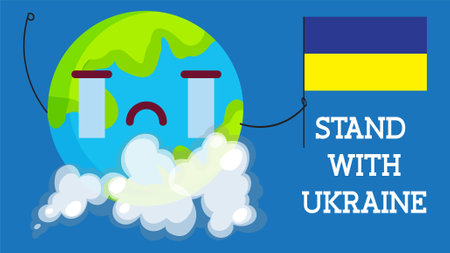 Stop the war in Ukraine. Stop the war in Ukraine. Vector illustrationのイラスト素材