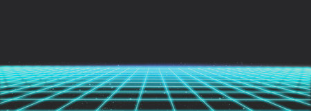 Futuristic technology background. Abstract digital grid. Vector illustration.