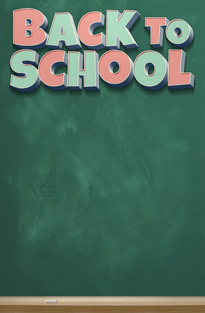 A vertical image of a chalkboard with the colorful wordsの写真素材