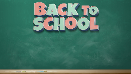 An image of a chalkboard with the colorful wordsの写真素材