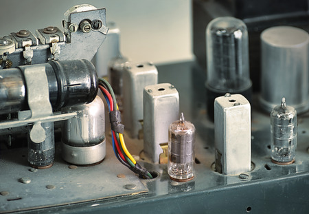 A vintage tube radio amplifier