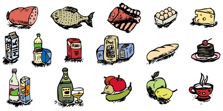 food icons vector illustrationのイラスト素材