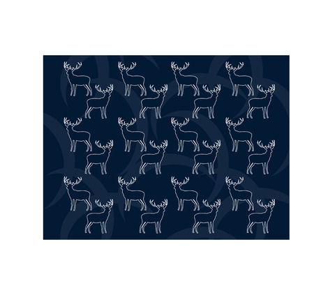 Deer Pattern designのイラスト素材
