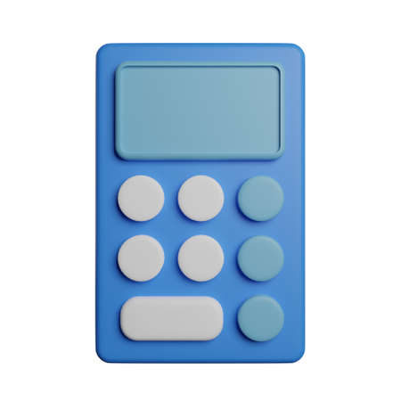 Calculator or financial calculation symbol 3d rendering illustrationの写真素材