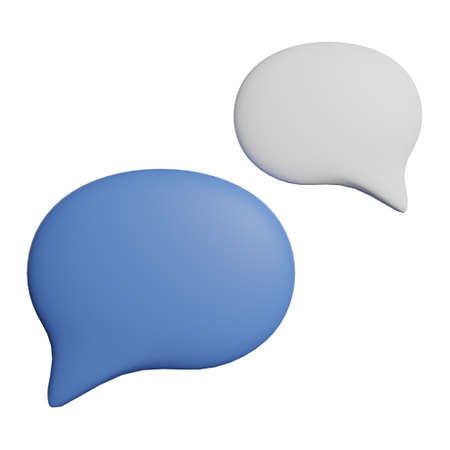 Chat comment messages inbox communication 3d rendering illustrationの写真素材