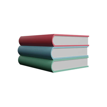School supplies or study books 3d rendering illustrationの写真素材