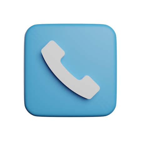 Phone Call or reject call icon 3d rendering illustrationの写真素材