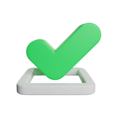 Checklist box 3d rendering icon illustrationの写真素材