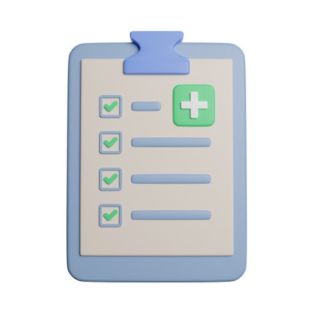 Checklist box 3d rendering icon illustrationの写真素材