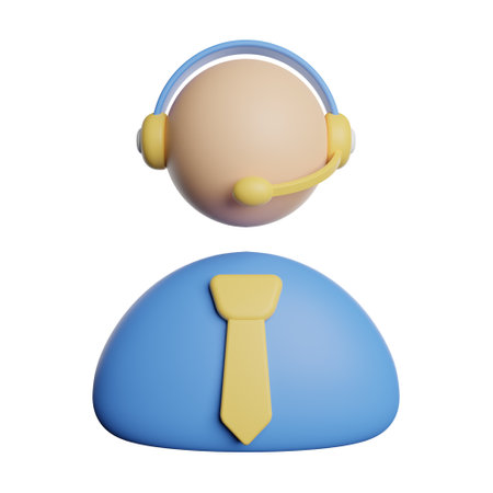 Customer service 3d rendering illustrationの写真素材