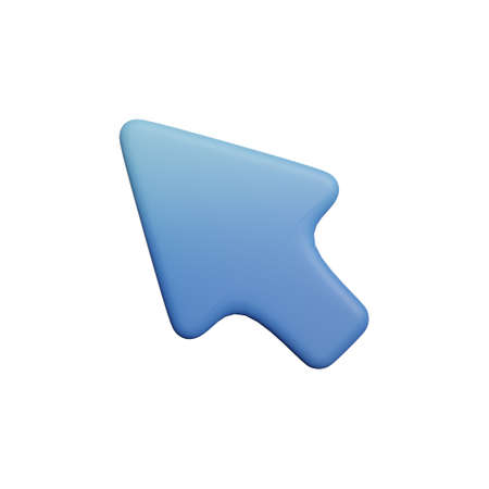 Pointer 3d rendering illustration