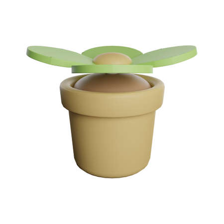 Plant flower 3D rendering illustrraionの写真素材