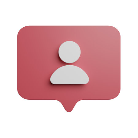 Following social media element 3D iconの写真素材