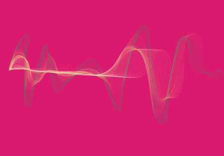 Abstract background with dynamic waves. Clip-art.の写真素材