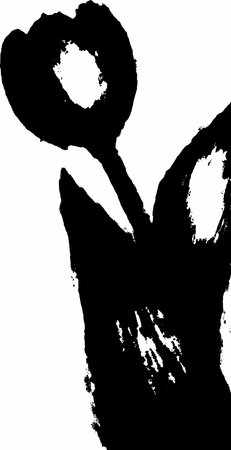 Black and white grunge background. Abstract ink painting. Vector illustration.のイラスト素材