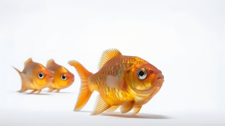 Photo of a fish on white backgroundの素材