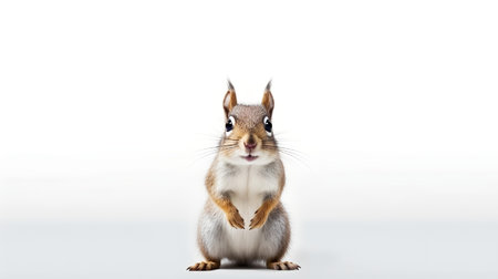 Photo of a sugar glider on white backgroundの素材