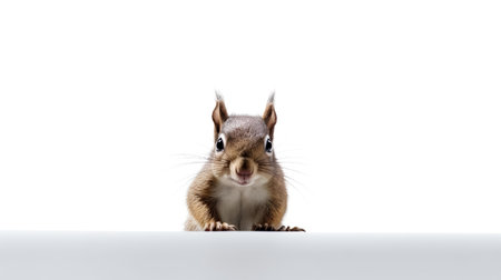 Photo of a sugar glider on white backgroundの素材