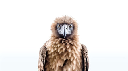 Photo of a vulture on white backgroundの素材