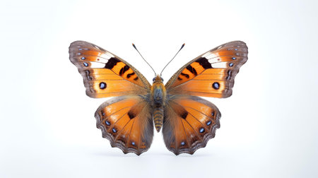 Photo of a butterfly on white backgroundの素材