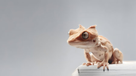 Photo of a Gecko on white backgroundの素材