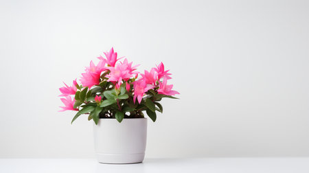 Photo of ornamental plants in minimalist pot as houseplant for home decoration isolated on white backgroundの素材