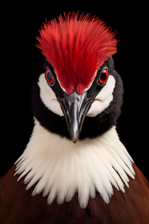 Photo of African Jacana on savanna at sunsetの素材