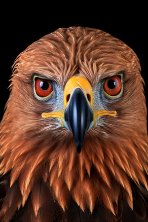 Photo of Tawny Eagle on savanna at sunsetの素材