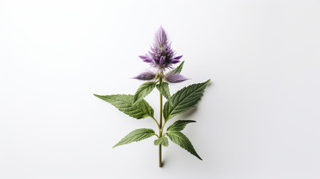 Photo of beautiful Bishop's Weed flower isolated on white backgroundの素材