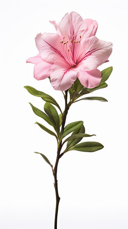 Photo of beautiful Gladiolus flower isolated on white backgroundの素材