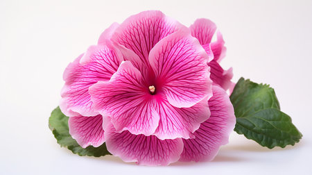 Photo of beautiful Gloxinia flower isolated on white backgroundの素材