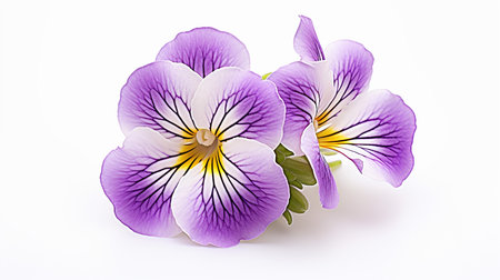 Photo of beautiful Nemesia flower isolated on white backgroundの素材