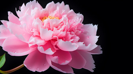 Photo of beautiful Peony flower isolated on white backgroundの素材