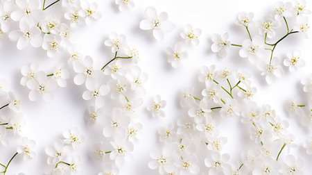 Babys Breath flower patterned backgroundの素材