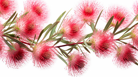 Bottlebrush flower patterned backgroundの素材