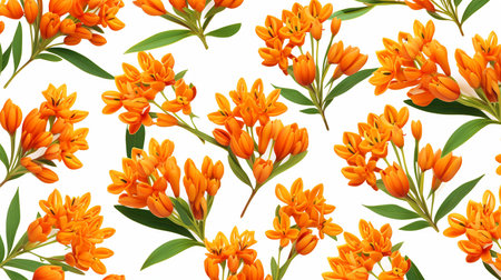 Butterfly Weed flower patterned backgroundの素材