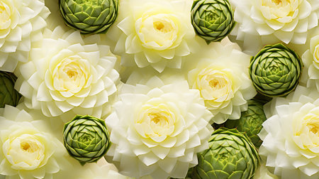 Cactus Flower flower patterned backgroundの素材