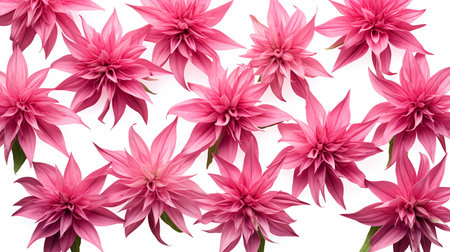 Bee Balm flower patterned backgroundの素材