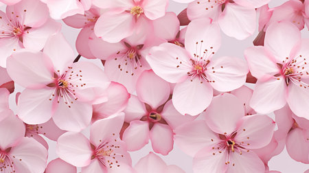 Cherry Blossom flower patterned backgroundの素材