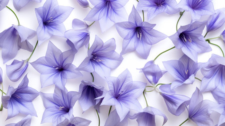 Bellflower flower patterned backgroundの素材