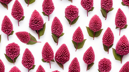 Celosia flower patterned backgroundの素材