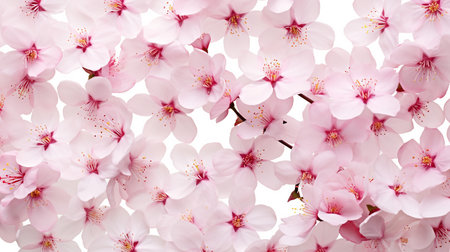 Cherry Blossom flower patterned backgroundの素材