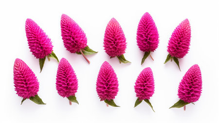 Celosia flower patterned backgroundの素材