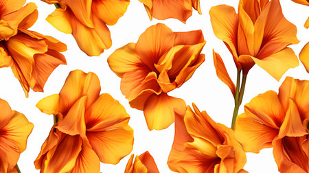 Canna Lily flower patterned backgroundの素材