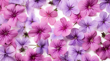 Cranesbill flower patterned backgroundの素材