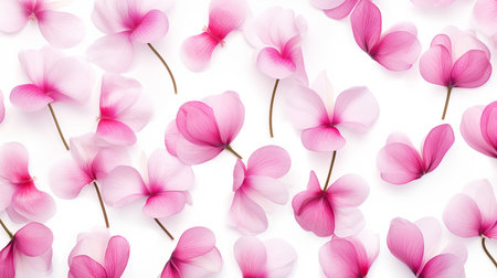 Cyclamen flower patterned backgroundの素材