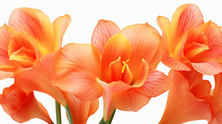 Canna Lily flower patterned backgroundの素材