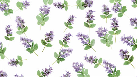 Catmint flower patterned backgroundの素材
