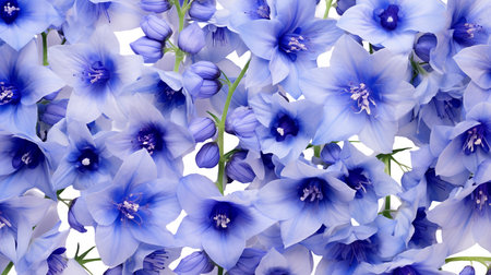 Delphinium flower patterned backgroundの素材